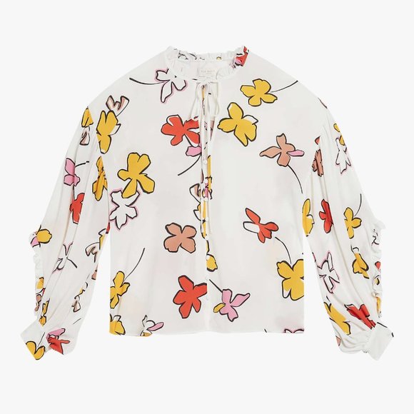 Ted Baker Thurso Floral Top Ted size 5 - Picture 16 of 16